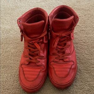 Balenciaga red high top